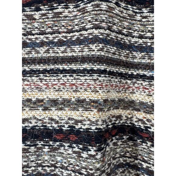 Etchings Vintage 90s Men's Wool Blend Stripe Grandpa Sweater Size Large - Picture 3 of 4